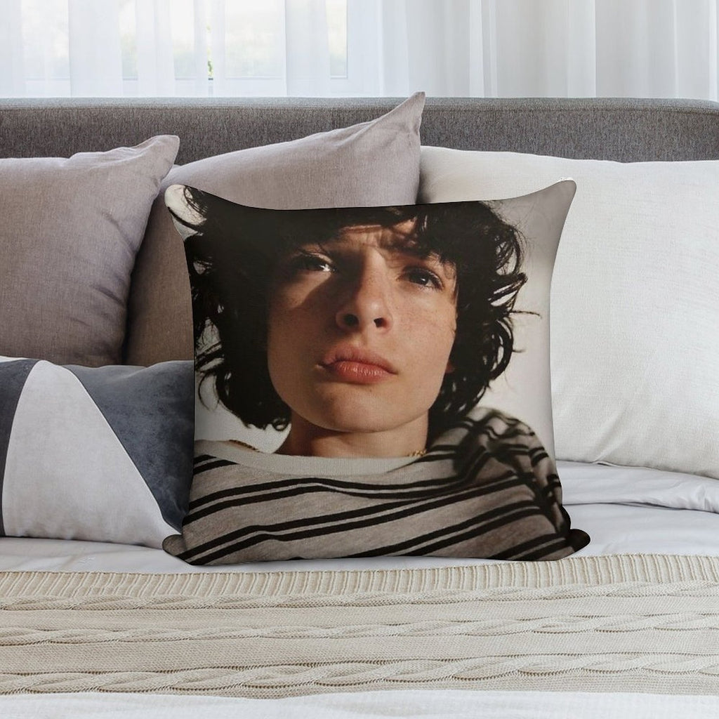 Finn Wolfhard Soft Gift Ready Throw Pillow