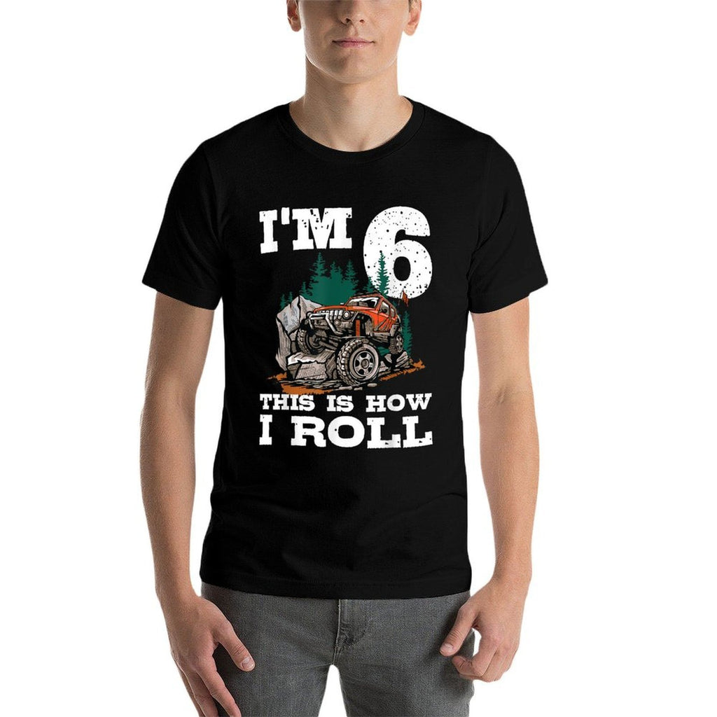 6th Birthday 4x4 Offroad Lover 6 Years Old Bday  Vintage-inspired T-Shirt