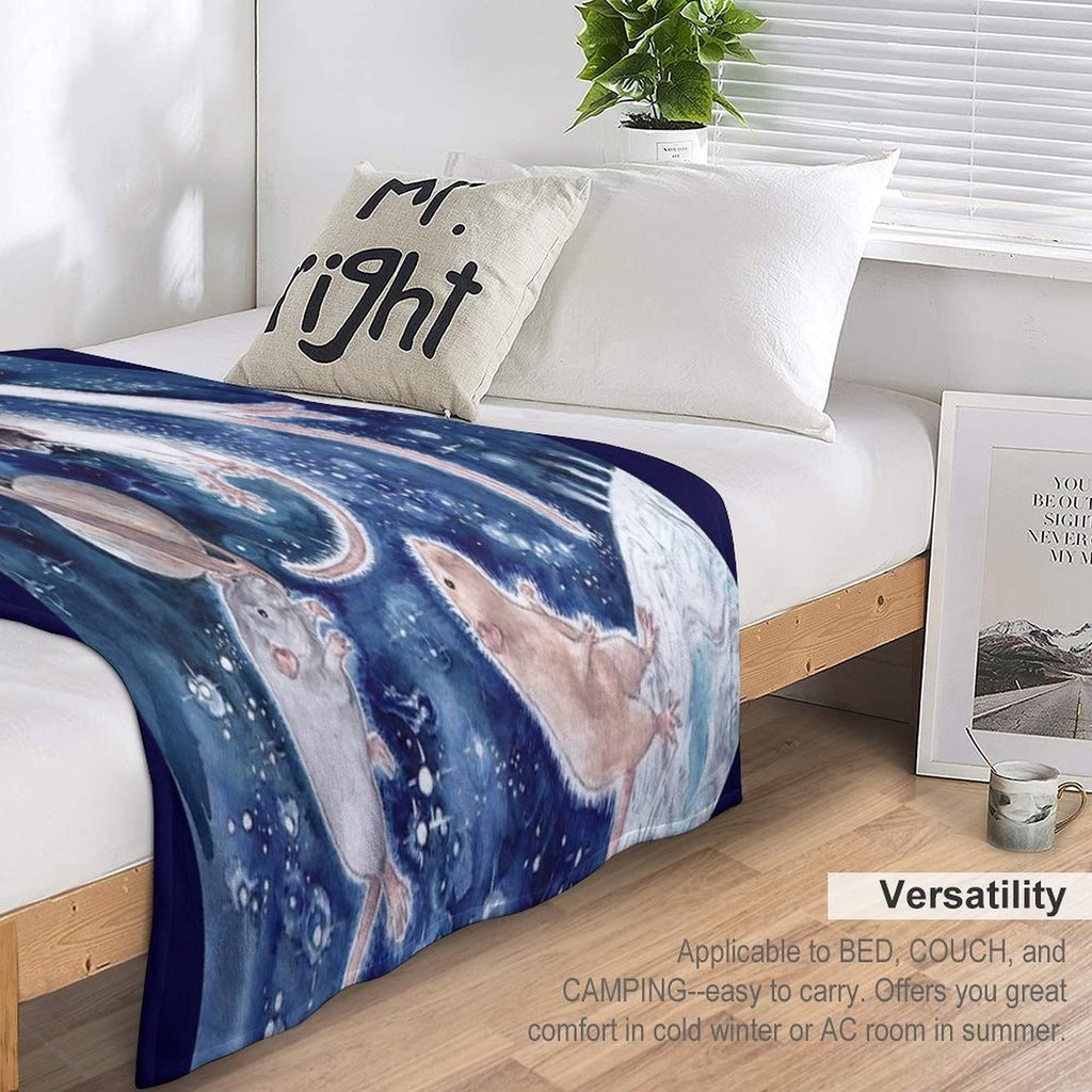 Rats Are Stars Spelled Backwards Durable Throw Blanket