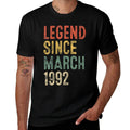 30 Year Old Gifts Legend Since March 1992 30th Birthday  Eco-friendly Material T-Shirt