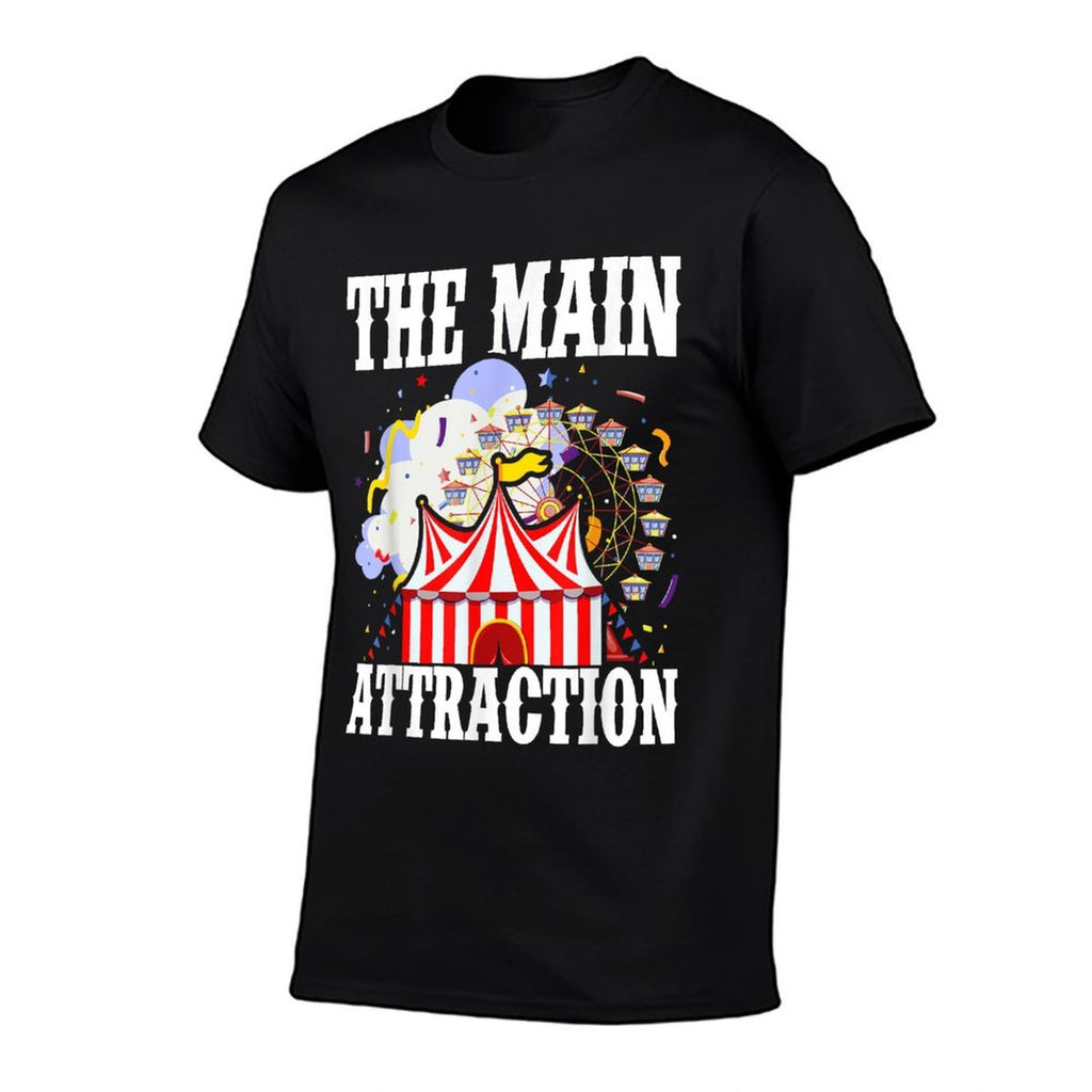 Kids The Attraction Circus Carnival Children Birthday Party  Wrinkle-resistant T-Shirt