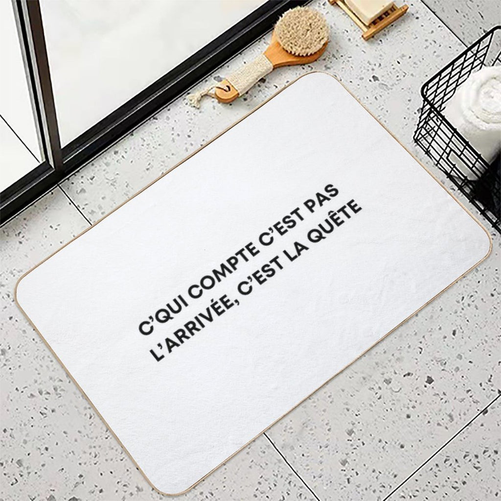 What Matters Is Not The Finish, It's The Quest - Orelsan  Eco-Friendly Bath Mat