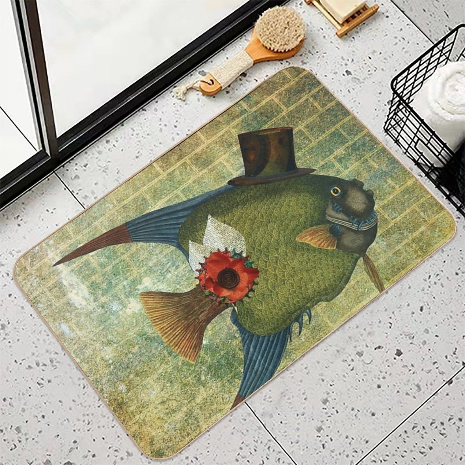 DADDY-O FISH Durable Bath Mat