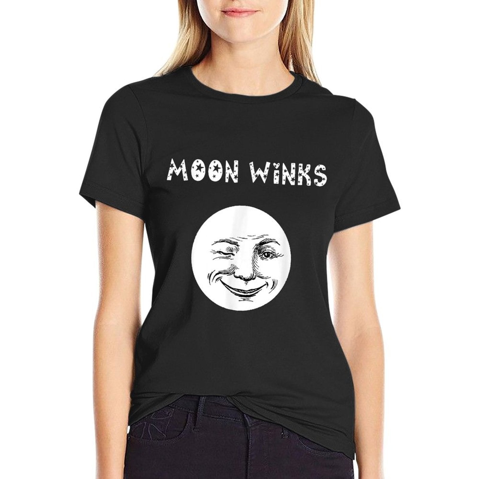 Moon Winks Funny Gift For Astrology Sun Moon Lovers  Classic T-Shirt