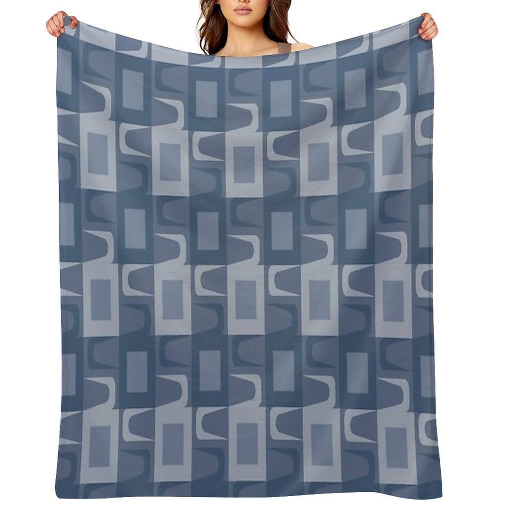 Mid Century Modern Pattern Premium Throw Blanket