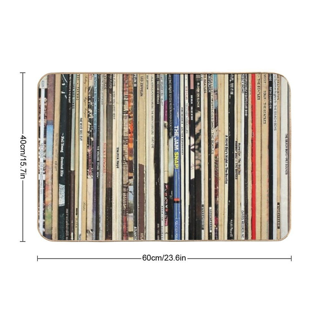 Classic Rock Vinyl Records  Anti-Trip Bath Mat