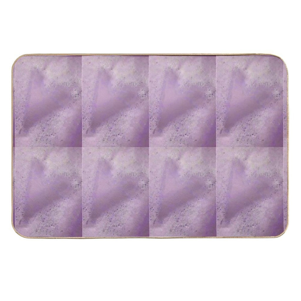 Bubbles Lavender  Slip-Resistant Bath Mat