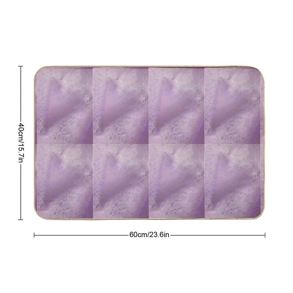 Bubbles Lavender  Slip-Resistant Bath Mat