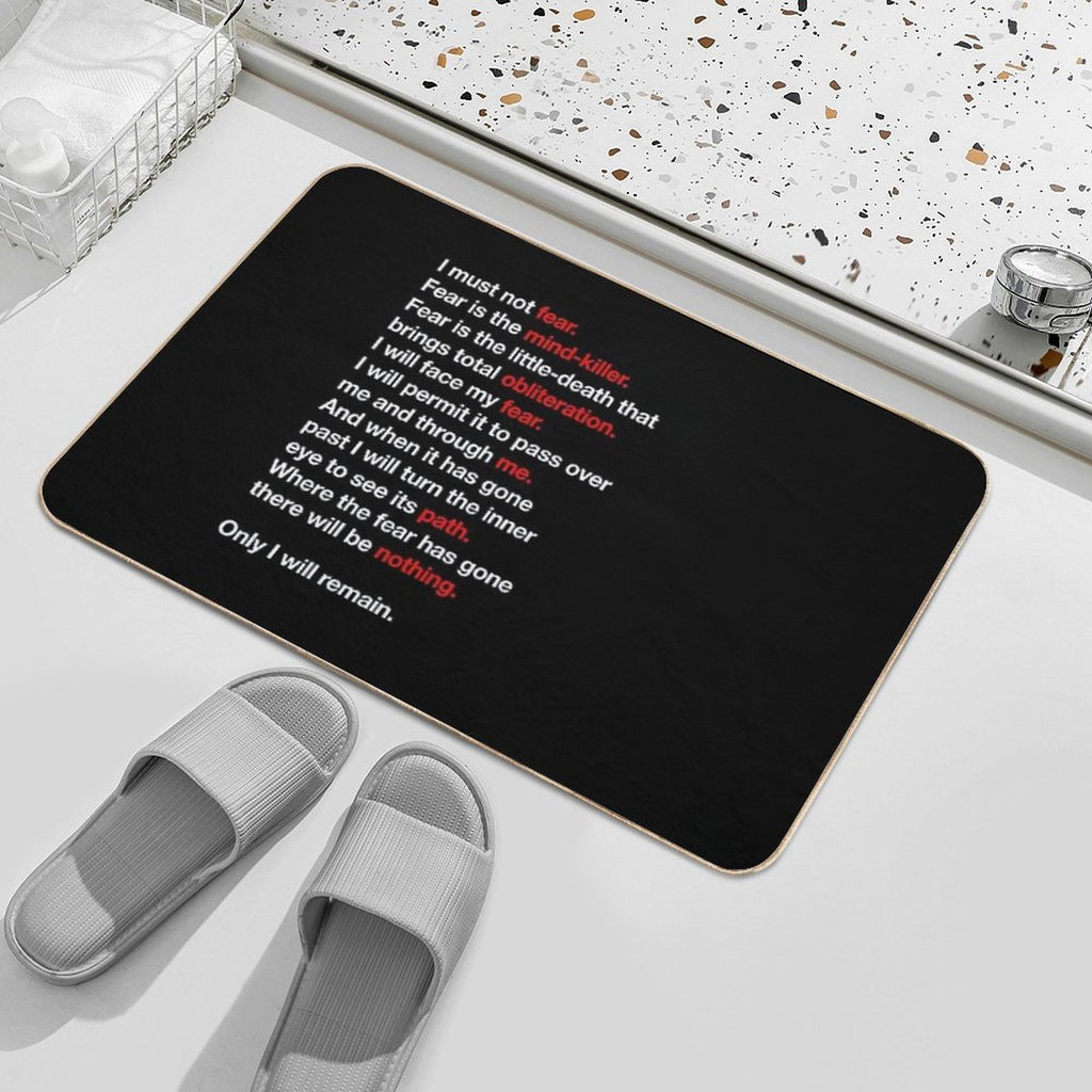 DUNE - Litany Against Fear  Versatile Bath Mat