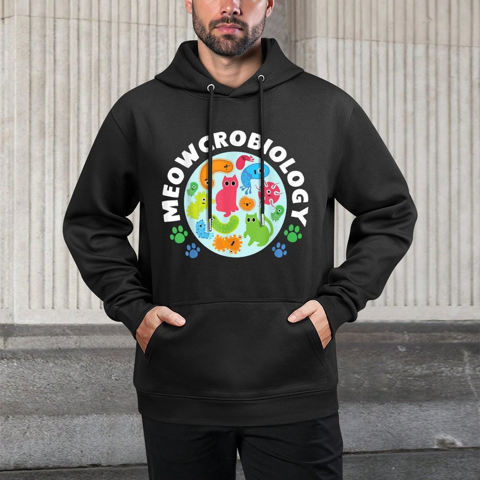 Meowcrobiology Microbiology Cats Science Biology Easy Care Hoodie