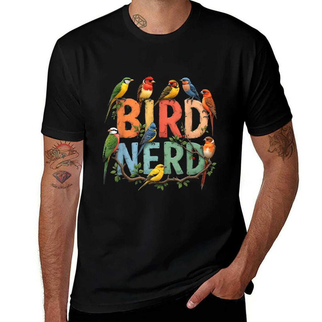 Bird Nerd Funny Bird Watching Birding Bird Lover Watcher  Versatile T-Shirt