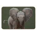 Baby Elephant Painting  Non-Slip Bath Mat