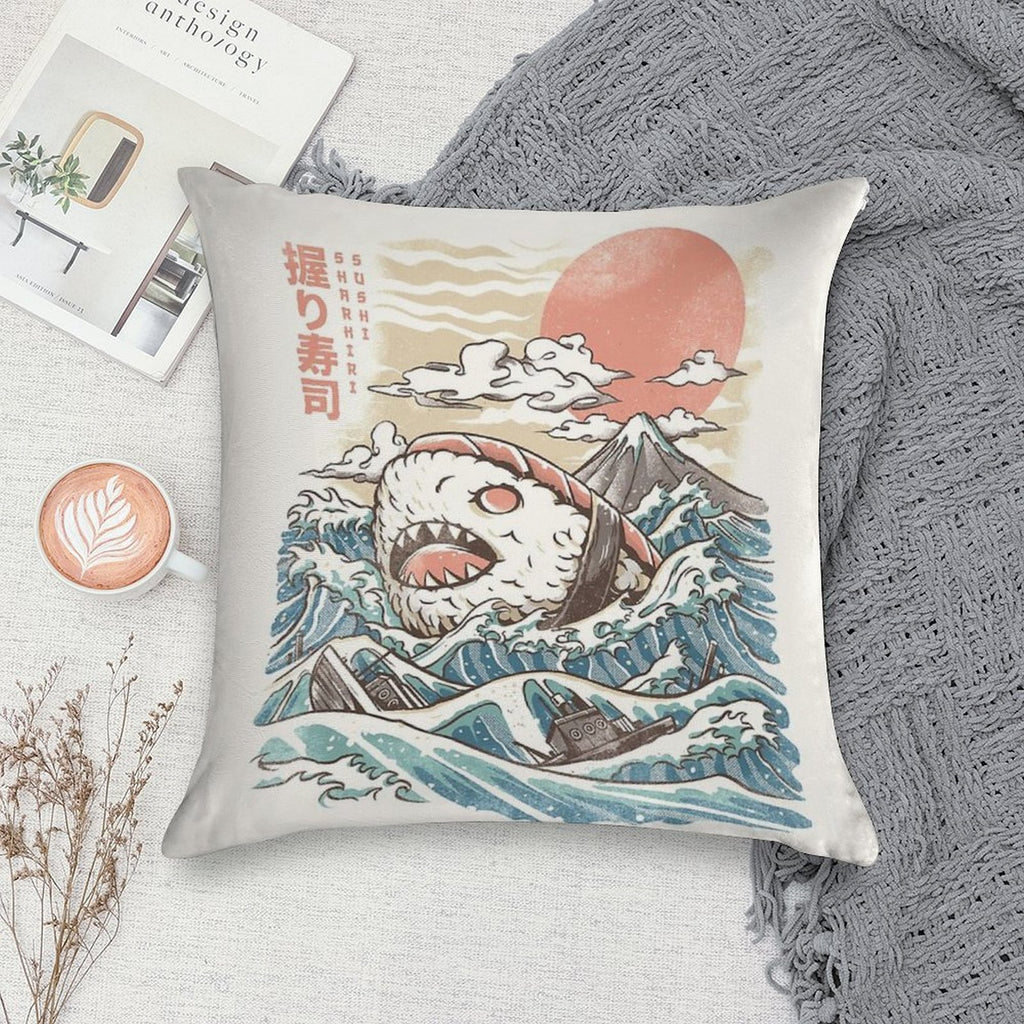 Sharkiri Sushi Soft Durable Construction Throw Pillow