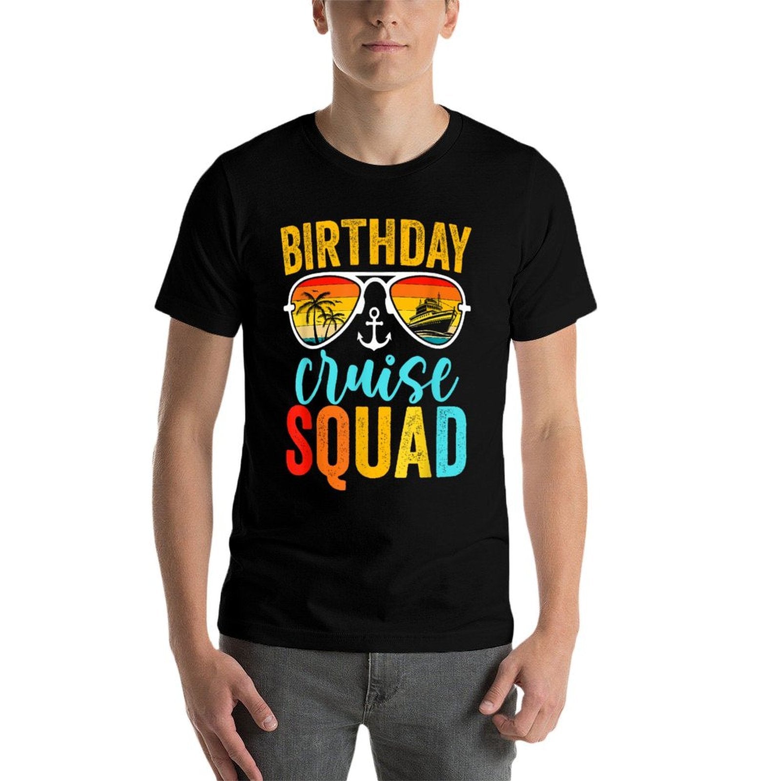 Birthday Cruise Squad 2025 Cruise Birthday Party Vacation  Soft T-Shirt