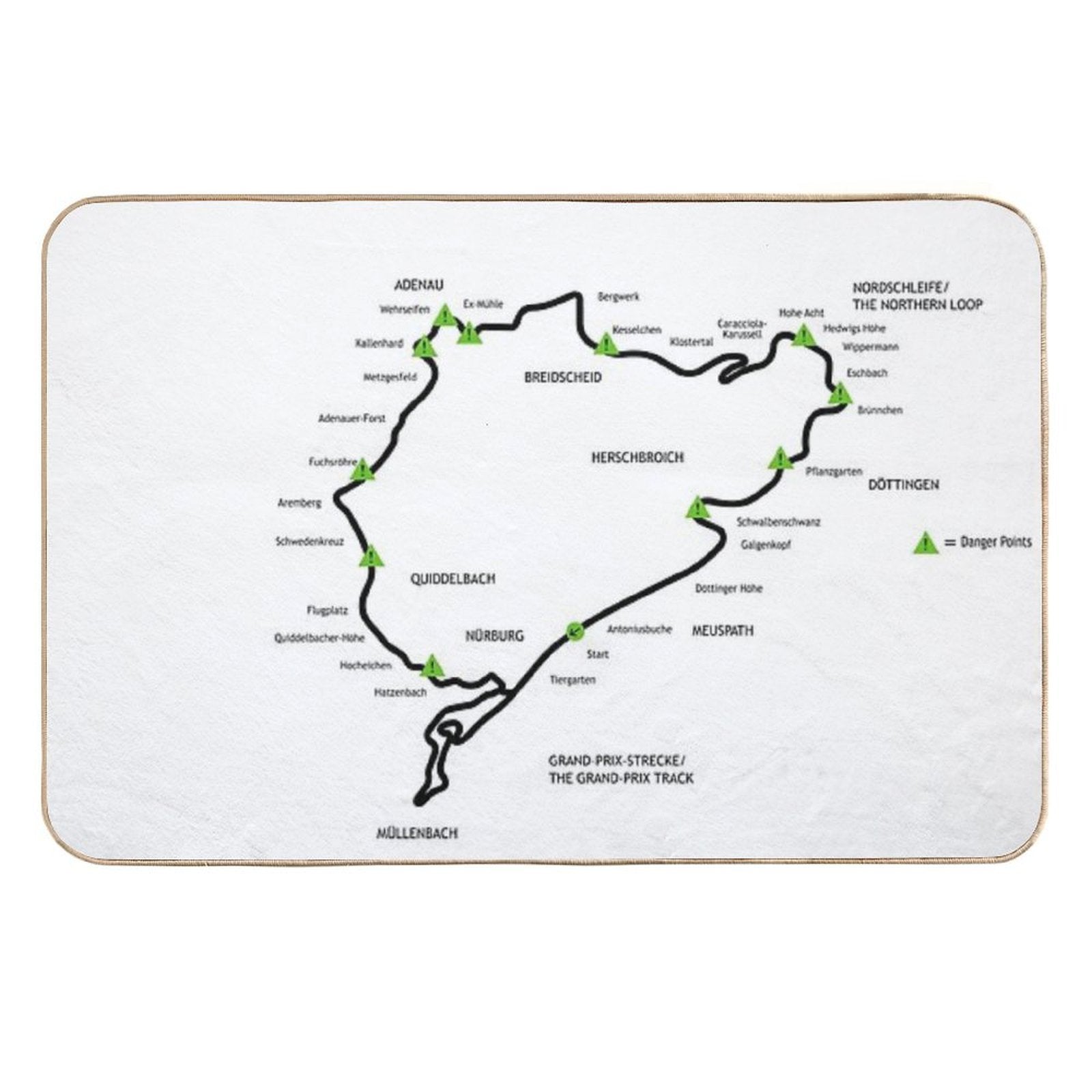 The Green Hell  Non-Slip Bath Mat