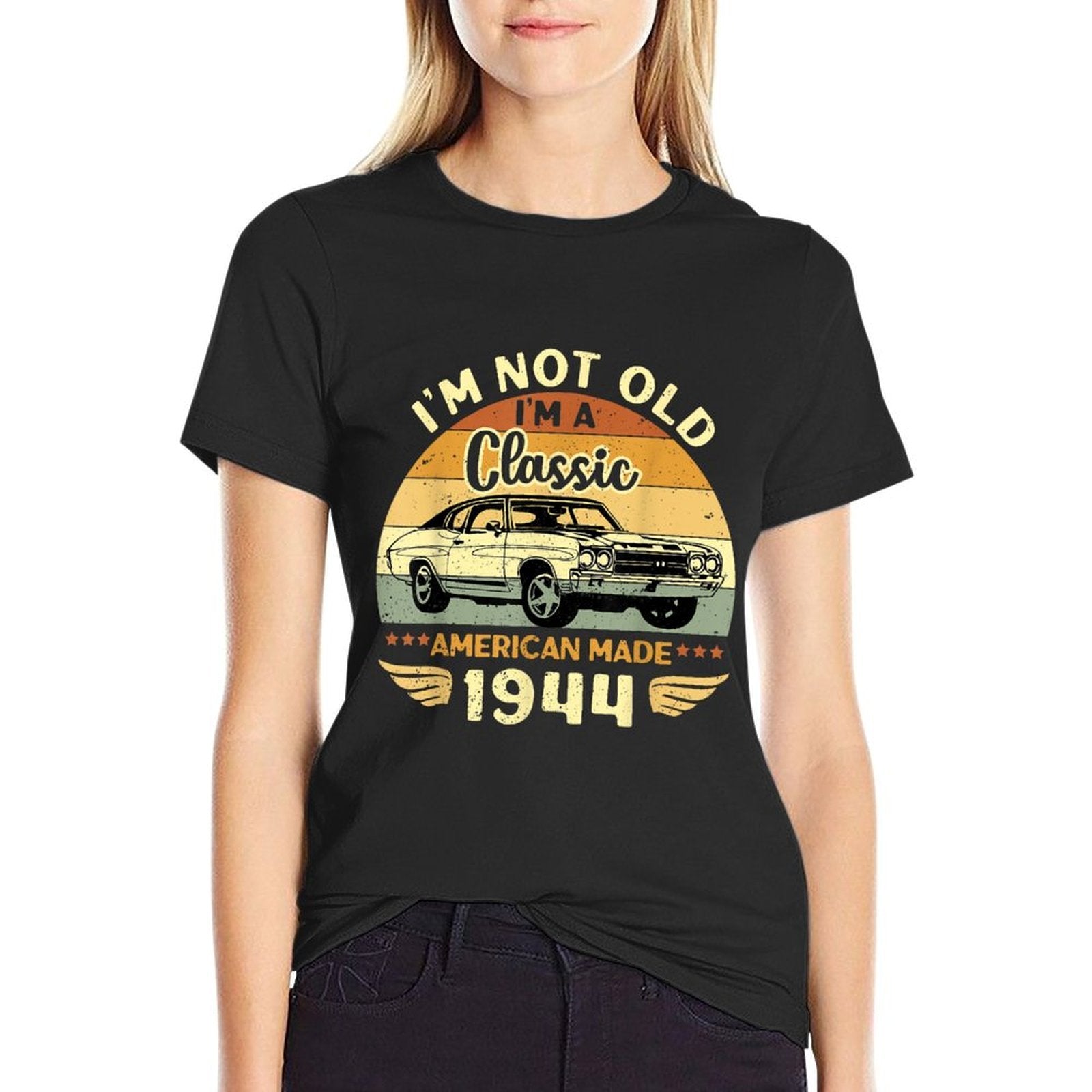 Vintage 1944 Car Birthday Gift Im Not Old Im A Classic 1944  Lightweight T-Shirt