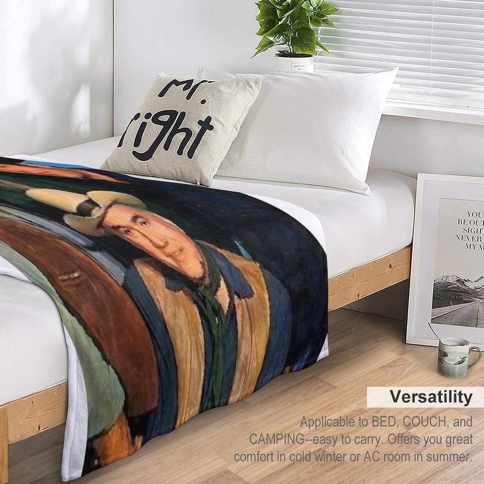 BONANZA Family Anti-pilling Throw Blanket