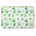 Watercolor Monstera Leaves Pattern  Long-Lasting Bath Mat