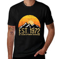 Est 1972 50th Birthday 50 Years of Being Awesome  Easy-care T-Shirt