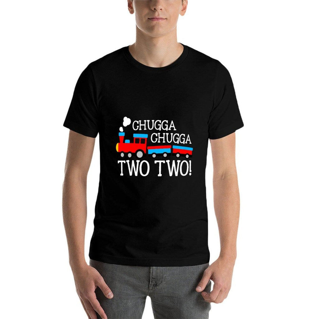 2nd Birthday Boy Train Chugga Chugga Two Two Toddler  Relaxed-fit T-Shirt