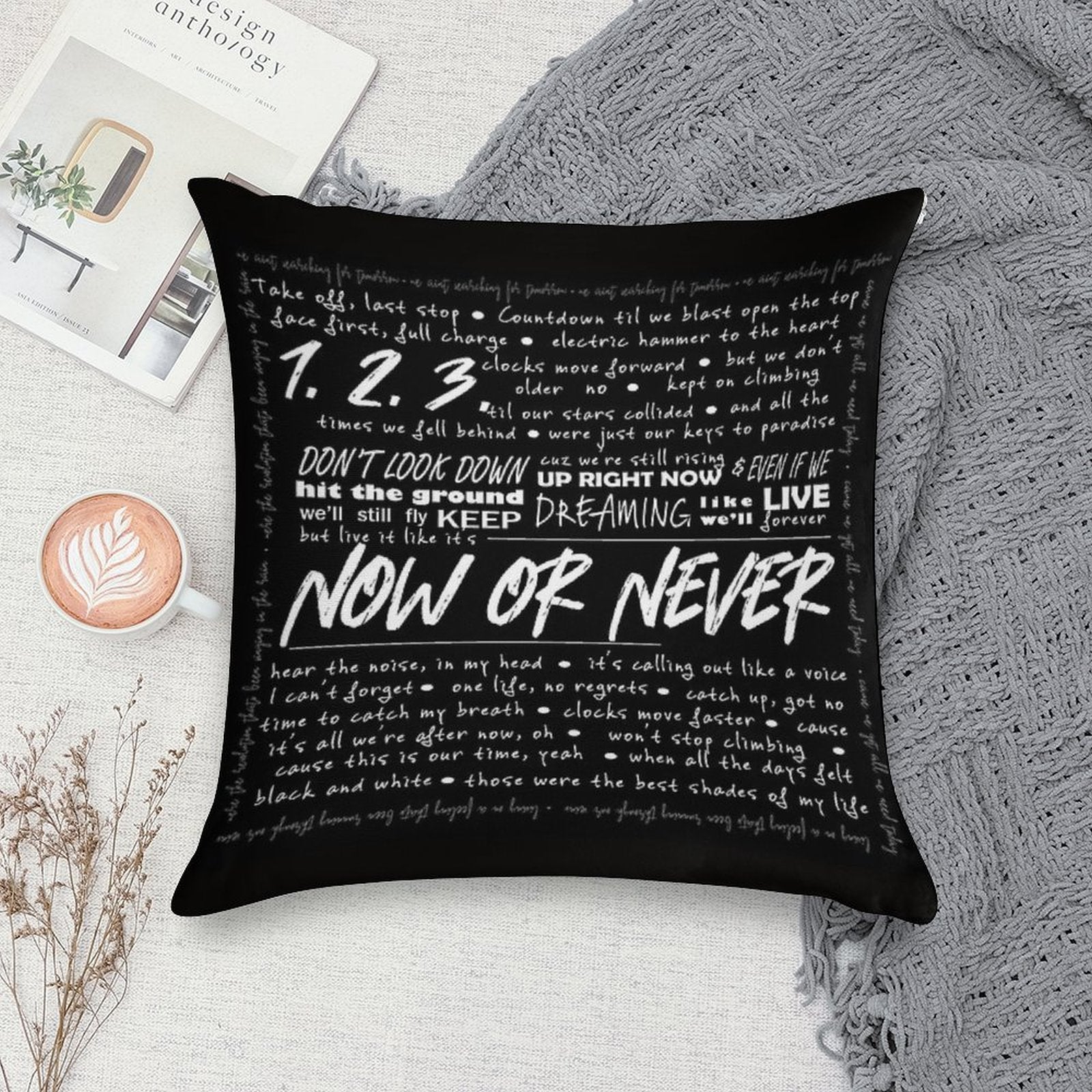 Now Or Never Julie And The Phantoms Soft Easy Maintenance Throw Pillow