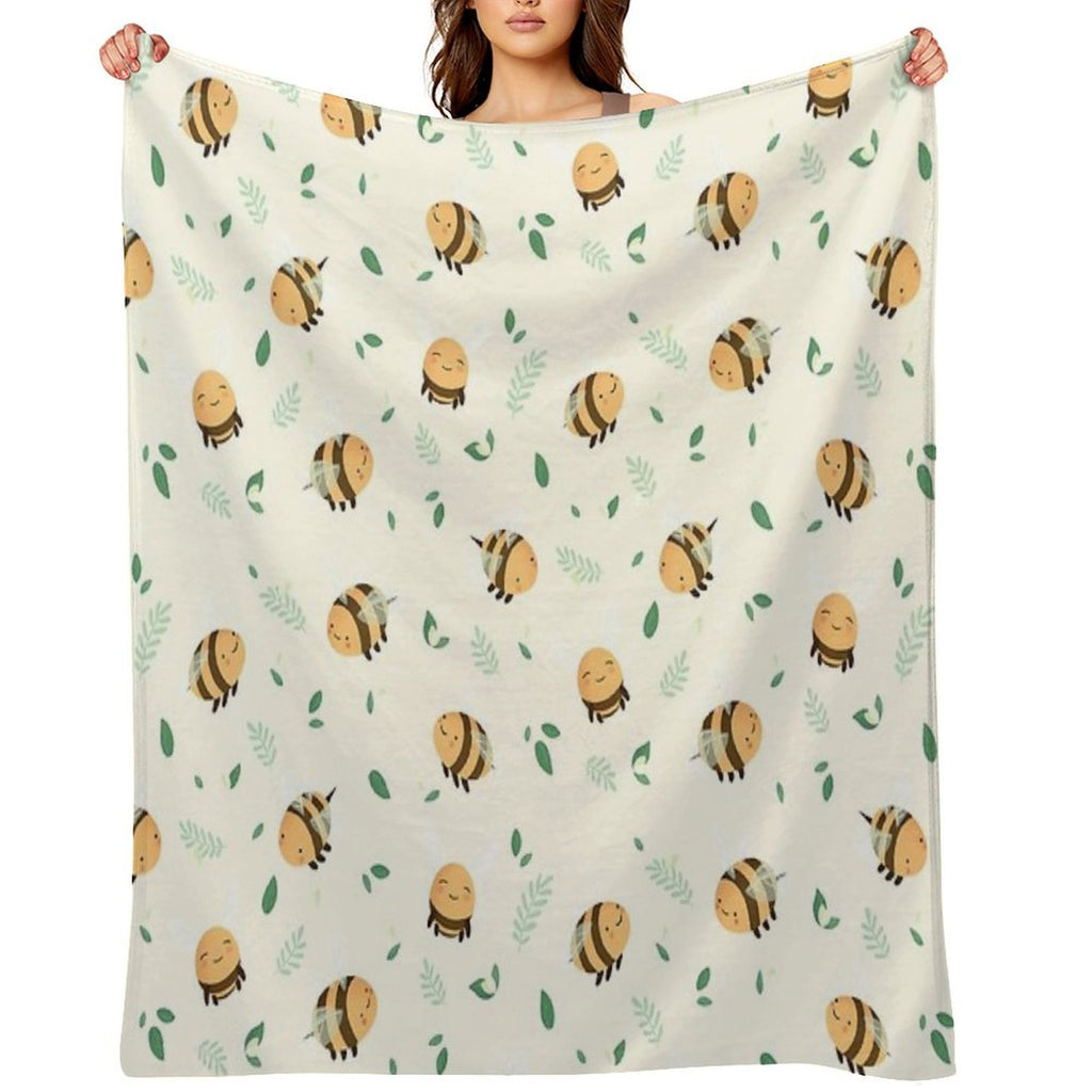 Lots of Bees Shrink-resistant Throw Blanket