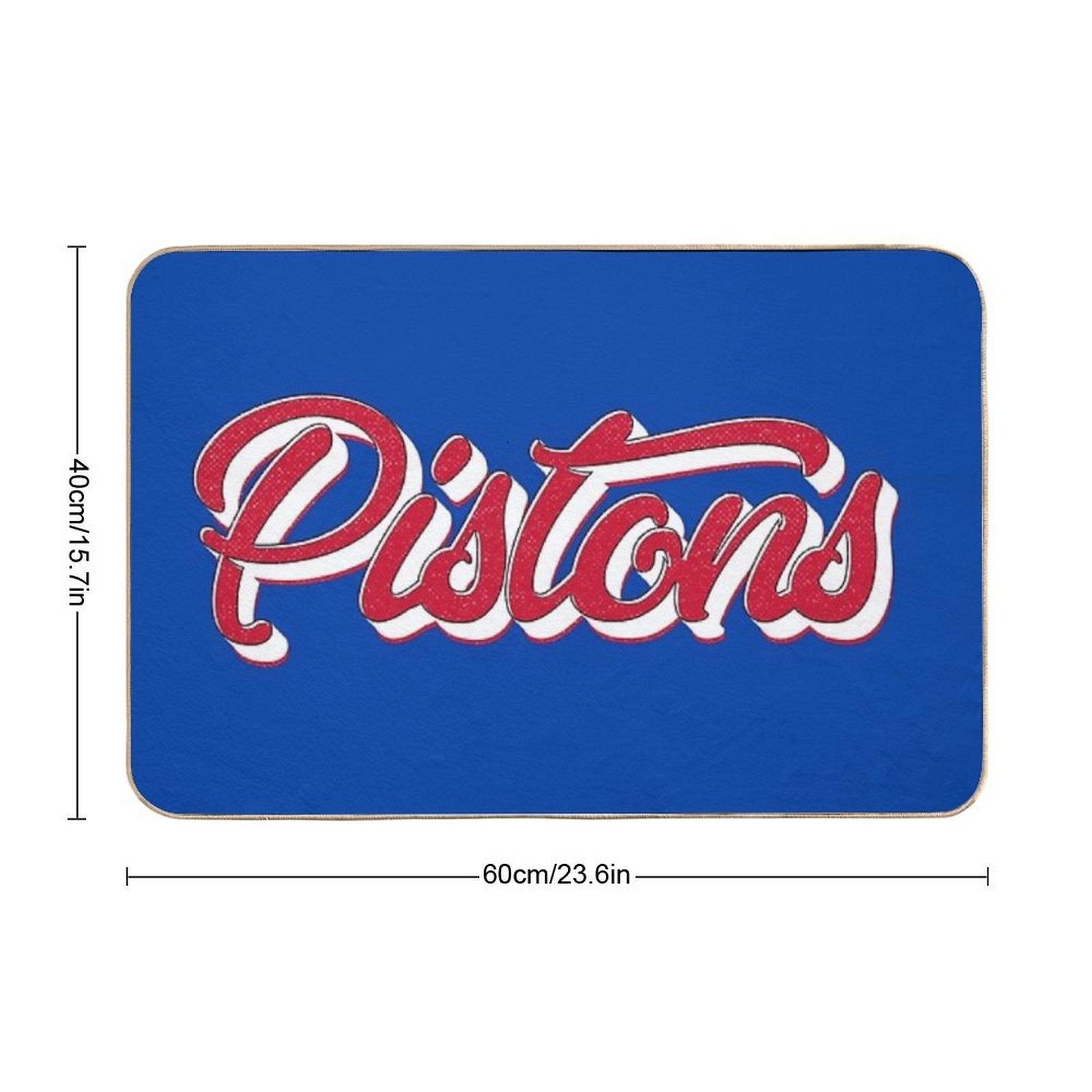 Retro Detroit Pistons Vintage  Pet-Safe Bath Mat