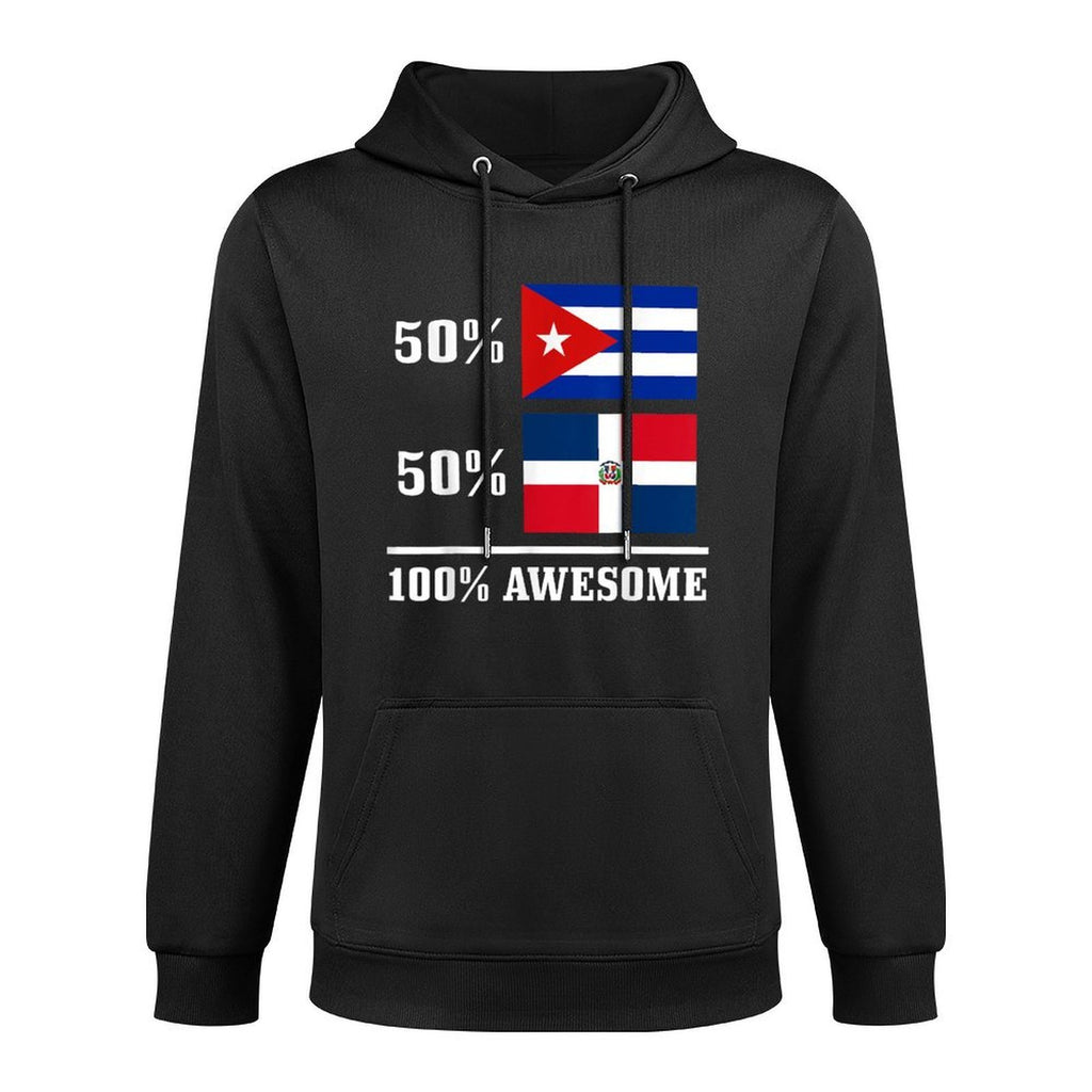 50 Cuba 50 Dominican Republic Cuban Pride Heritage Relaxed Fit Hoodie