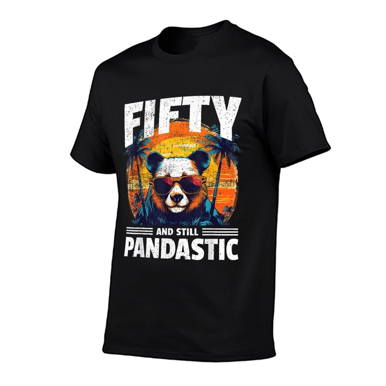 50th Birthday Panda Age 50 Years  Summer-ready Fabric T-Shirt