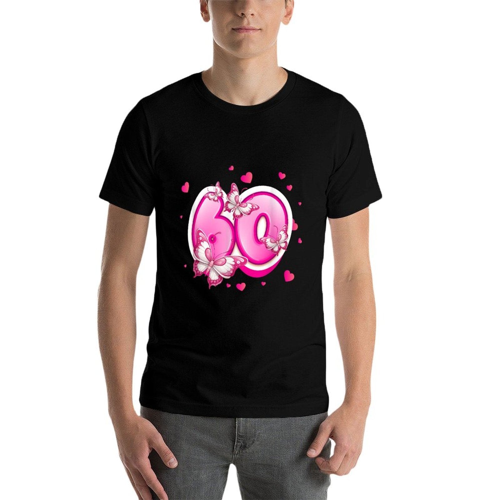 60th Birthday Cute Butterfly for 60 Years Old Girl Women  Quick-drying T-Shirt