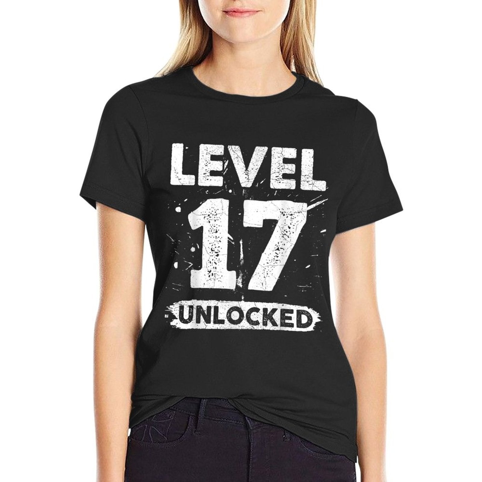 Level 17 Unlocked 17th Birthday  Eco-friendly Material T-Shirt