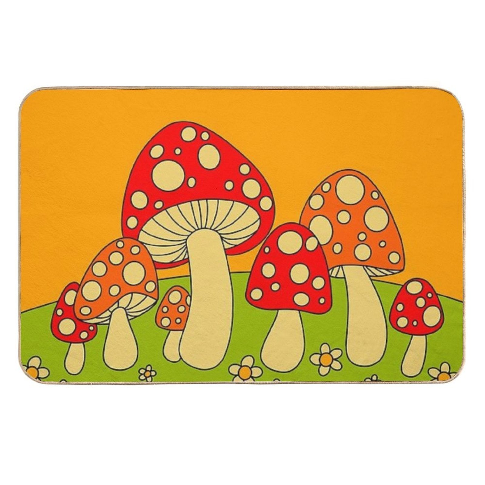 Mushrooms  Pet-Safe Bath Mat