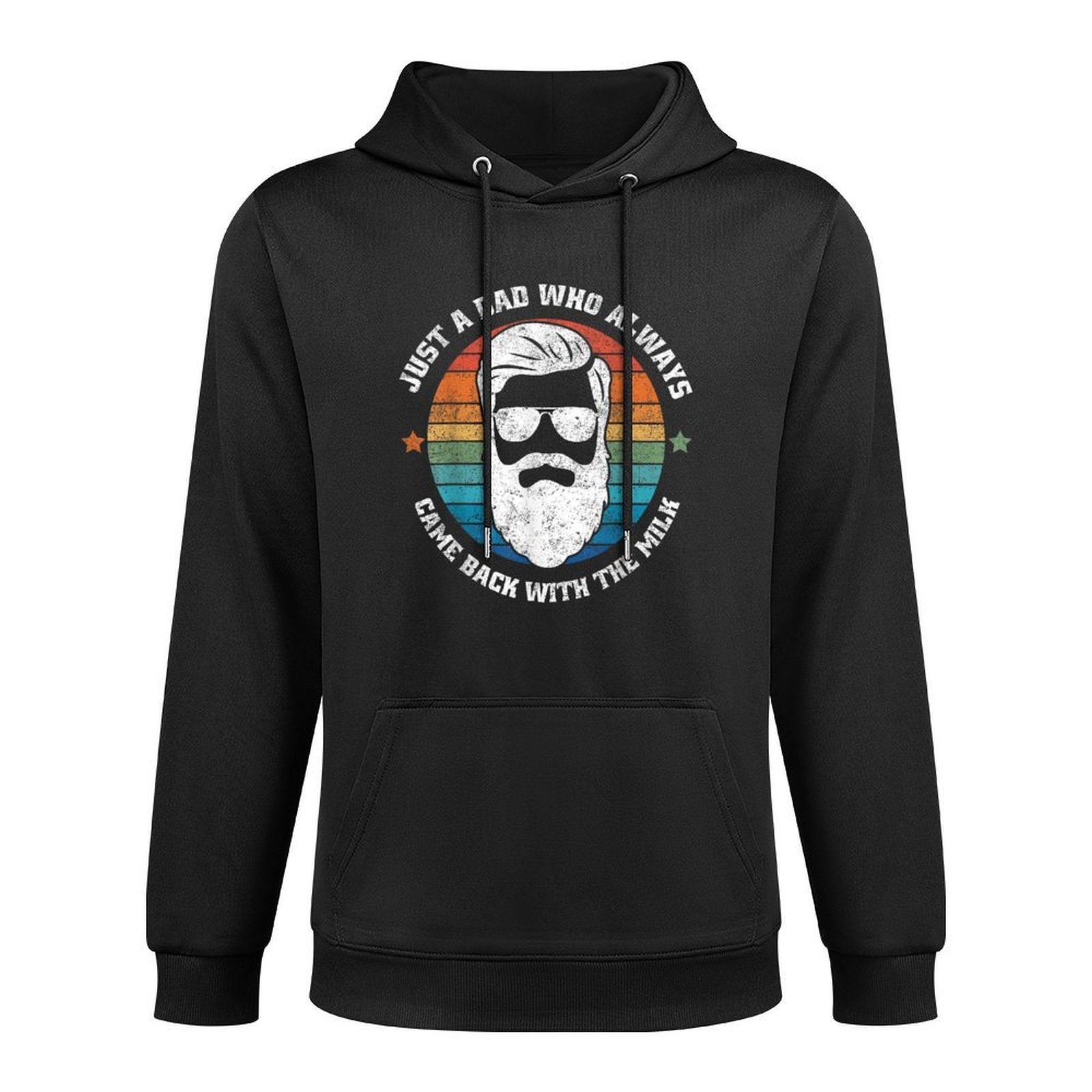 Father's Day - Just A Dad Who Always Came Back With The Milk Adjustable Hood Hoodie