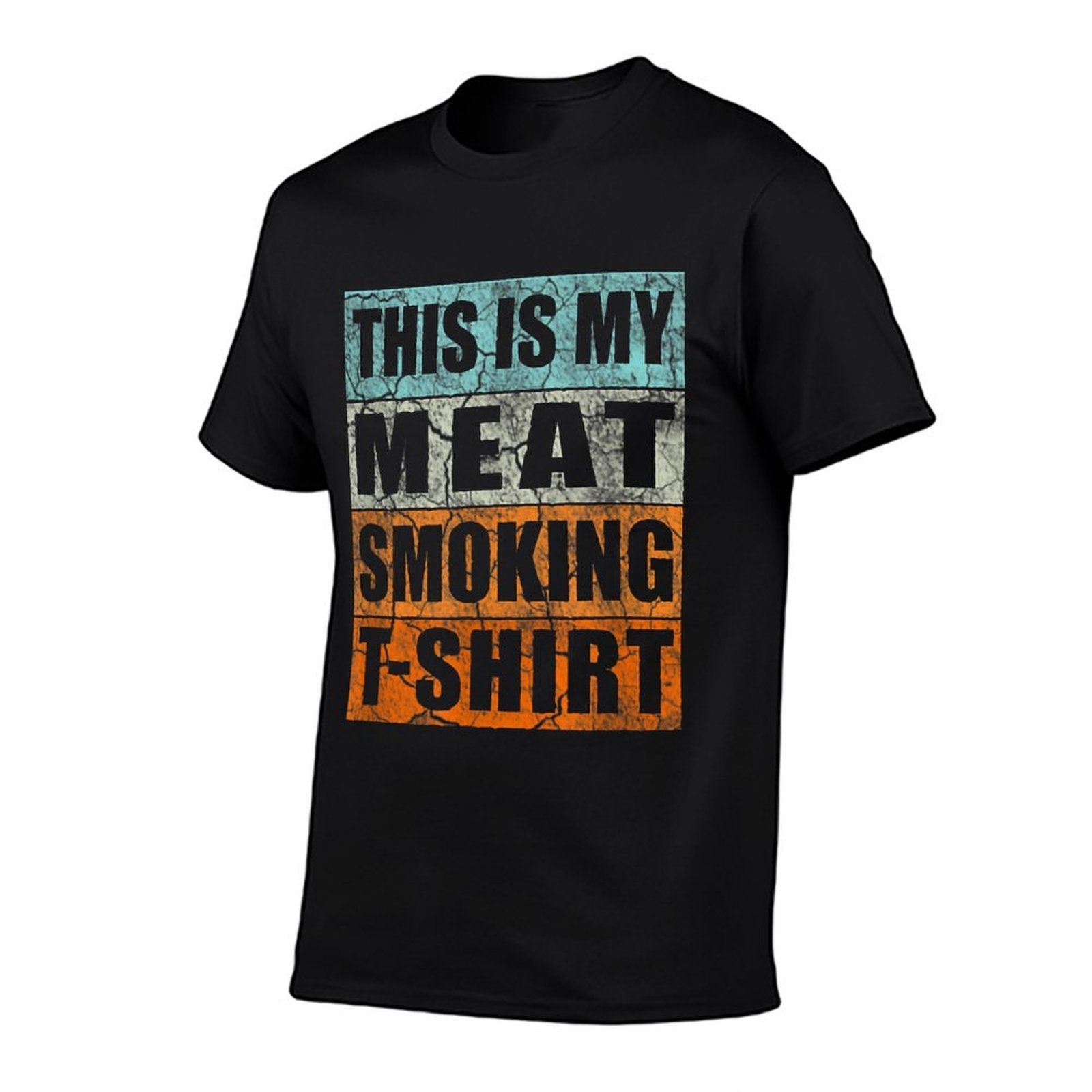 BBQ Smoker Themed Retro - Vintage My Meat Smoking  Graphic-printed T-Shirt