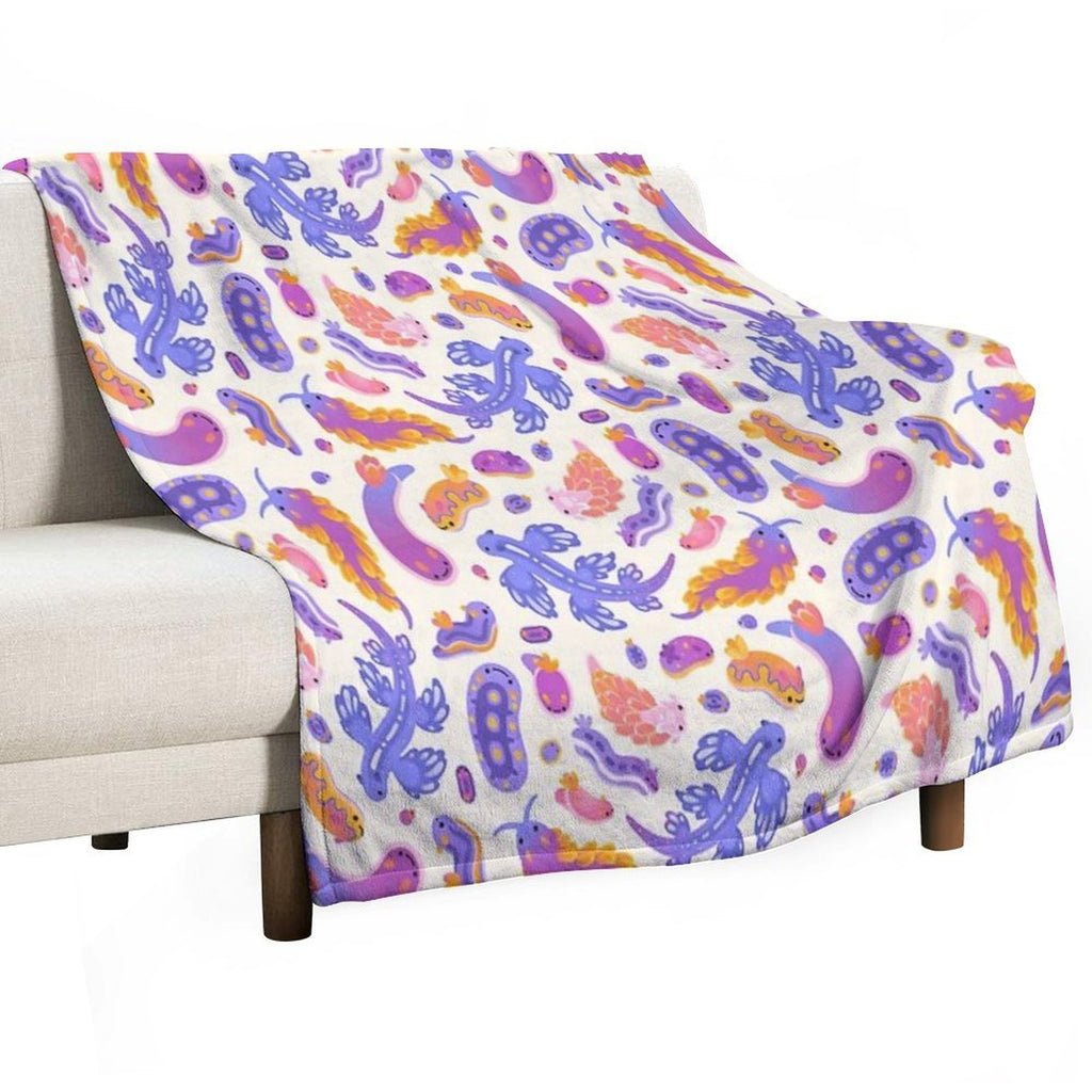 Sea Slug - Pastel Shrink-resistant Throw Blanket