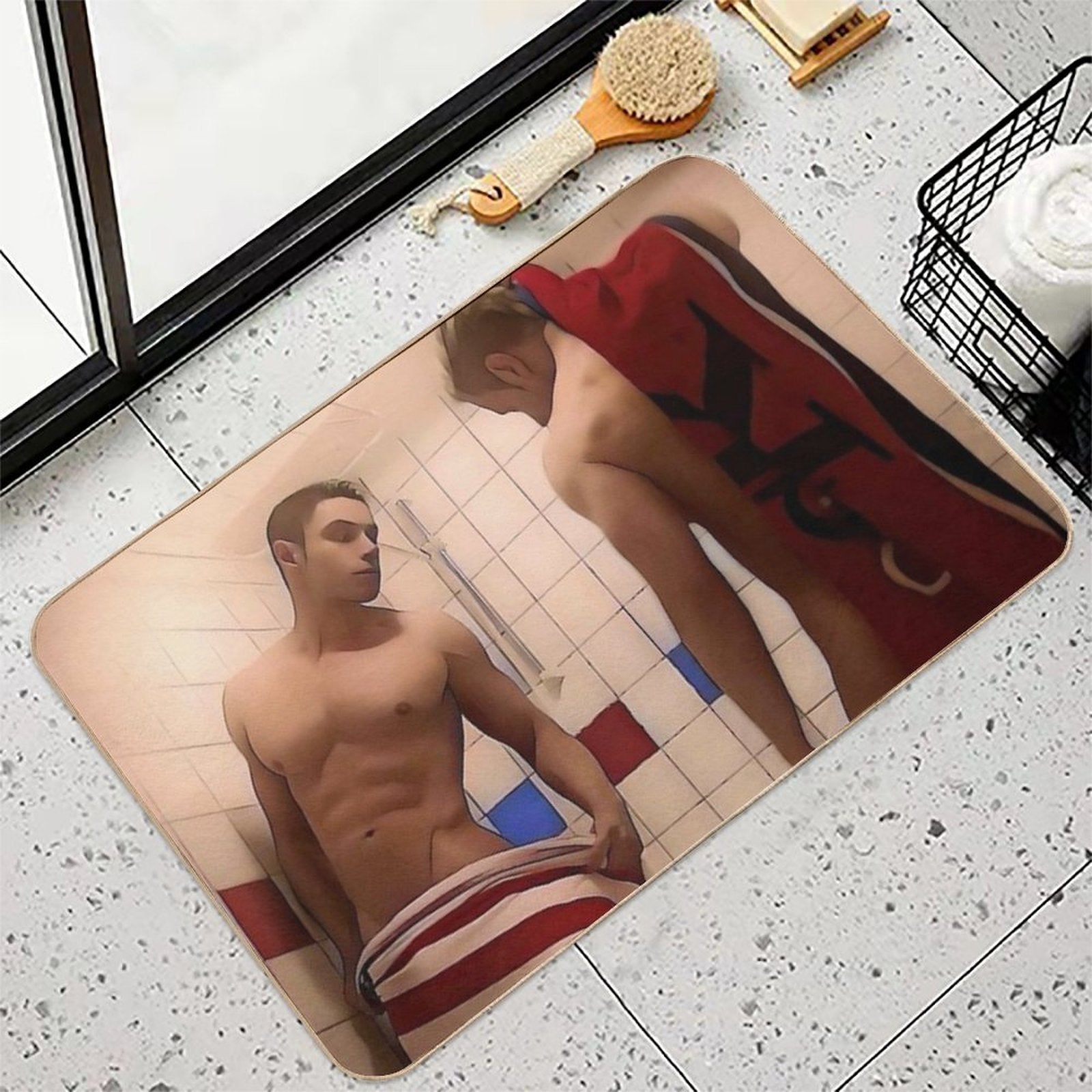 Frat House Flirtation  Non-Slip Bath Mat