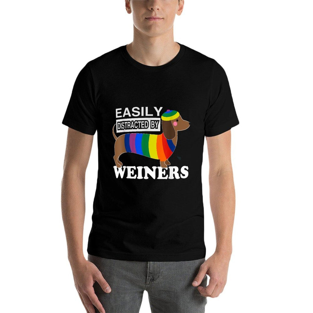 Rainbow LGBT Love Weiners Dogs Love Funny Gay Man Pride Fun  Versatile T-Shirt