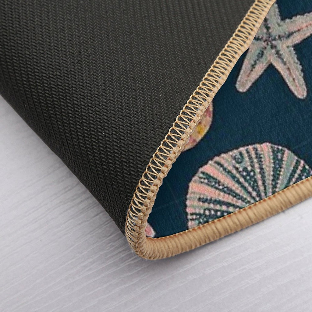 Urchins Beach Print  Odorless Bath Mat