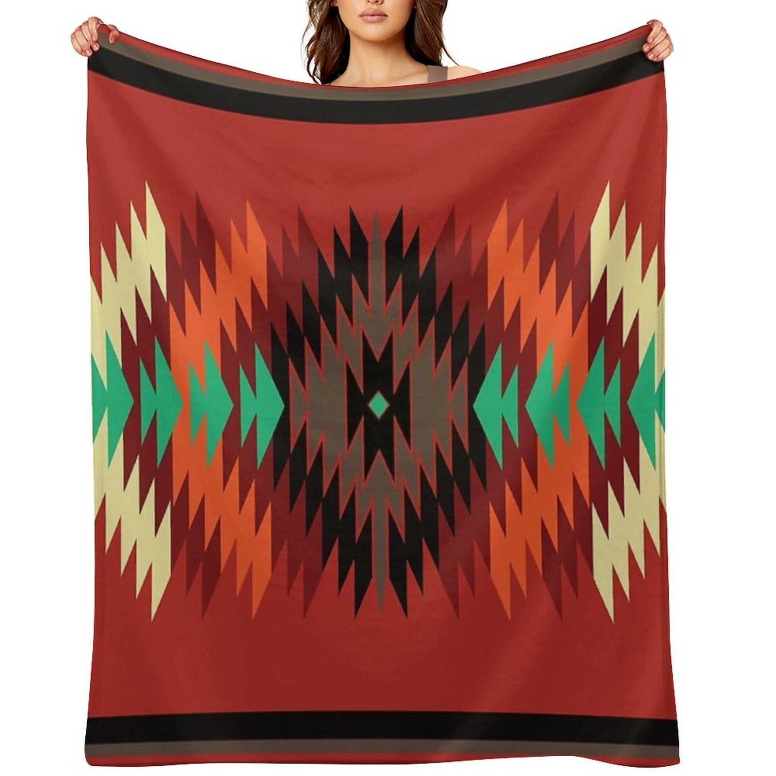 Navajo Blanket Design 5 Easy Care Throw Blanket