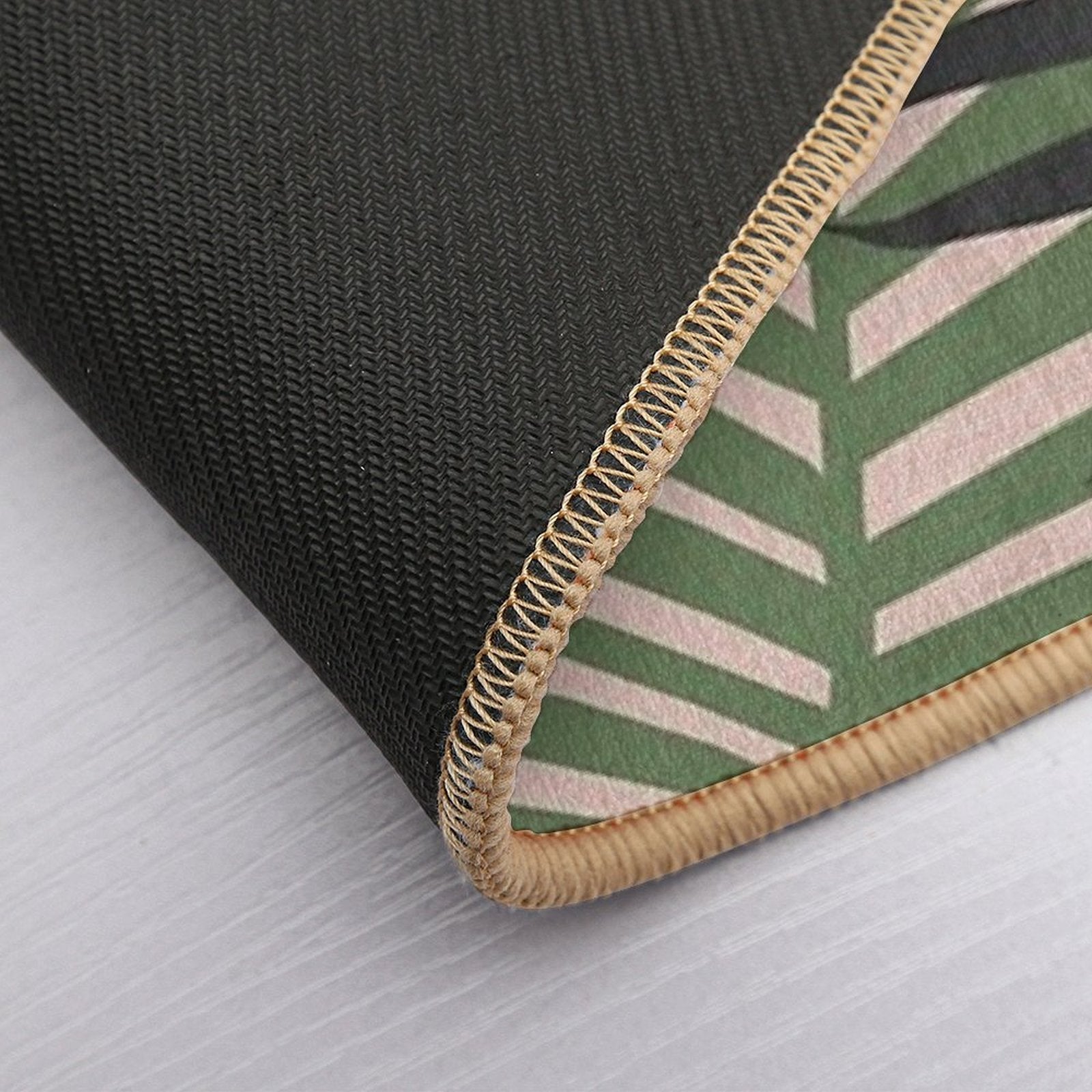 Minimal Jungle Leaves Finesse #2 #tropical #decor #art  Versatile Bath Mat
