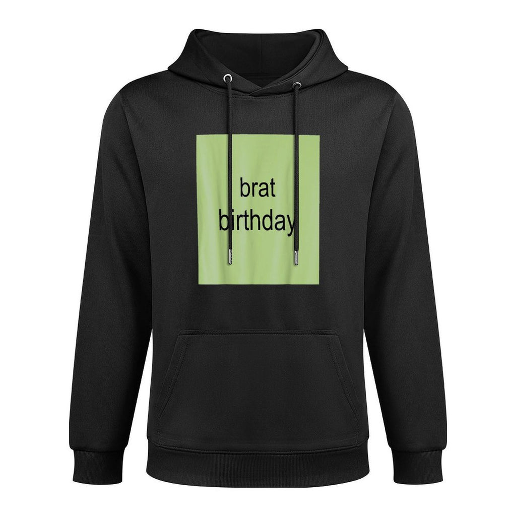 Brat Birthday Green Funny Meme Gen Z Adult Youth Women Men Medium-Weight Fabric Hoodie
