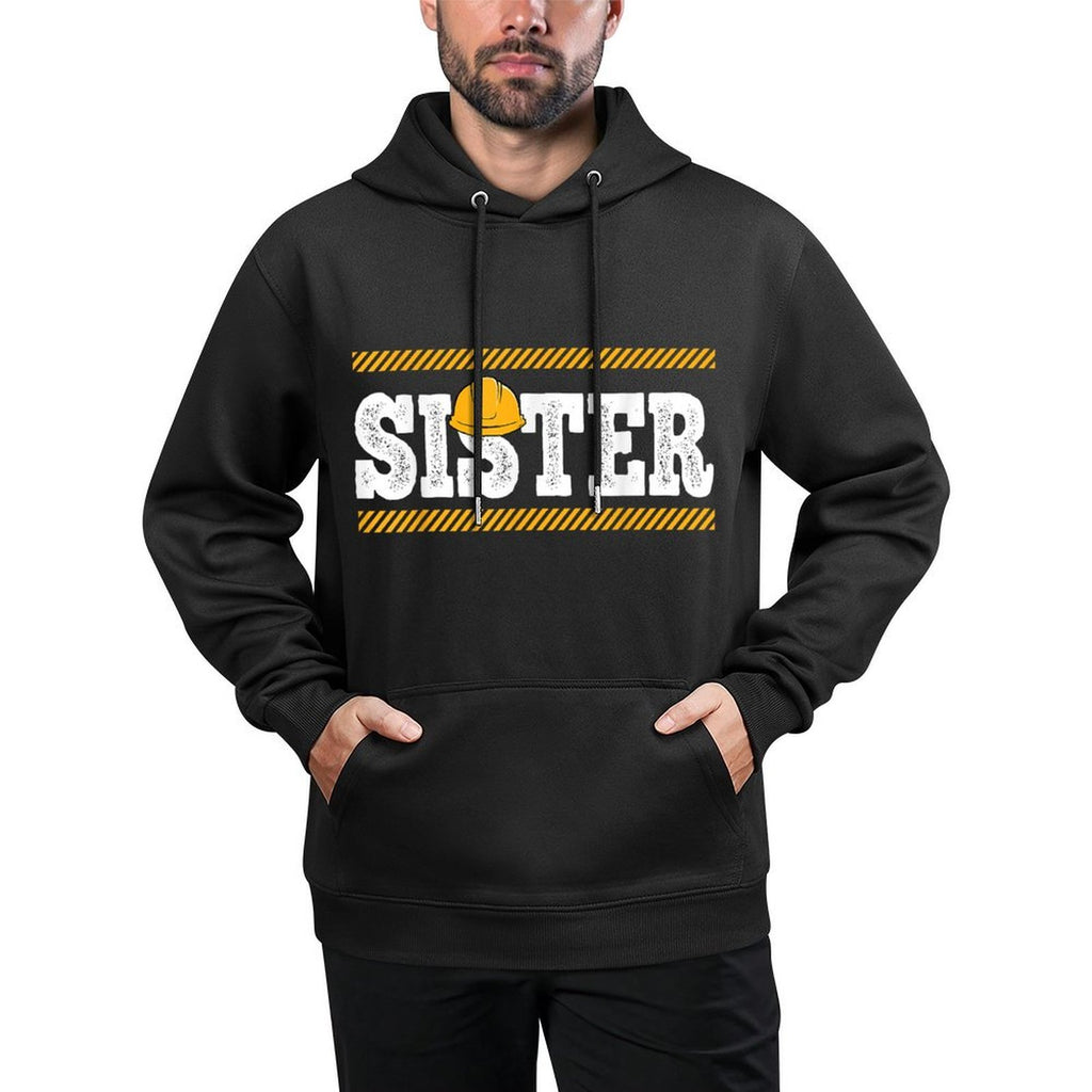 Funny Sister Construction Excavator Kids Boy Matching Family Moisture-Wicking Hoodie