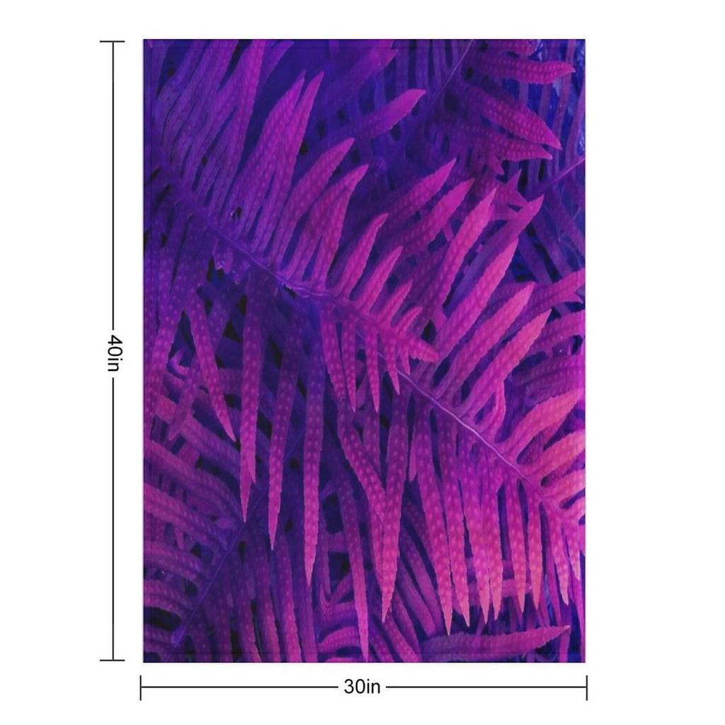 Ferns Plush Throw Blanket