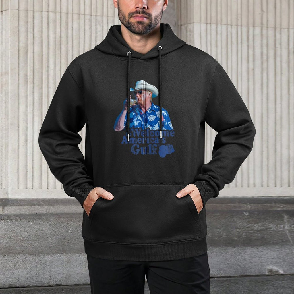 Welcome To America's Gulf Gulf of The United States Zip Durable Construction Hoodie