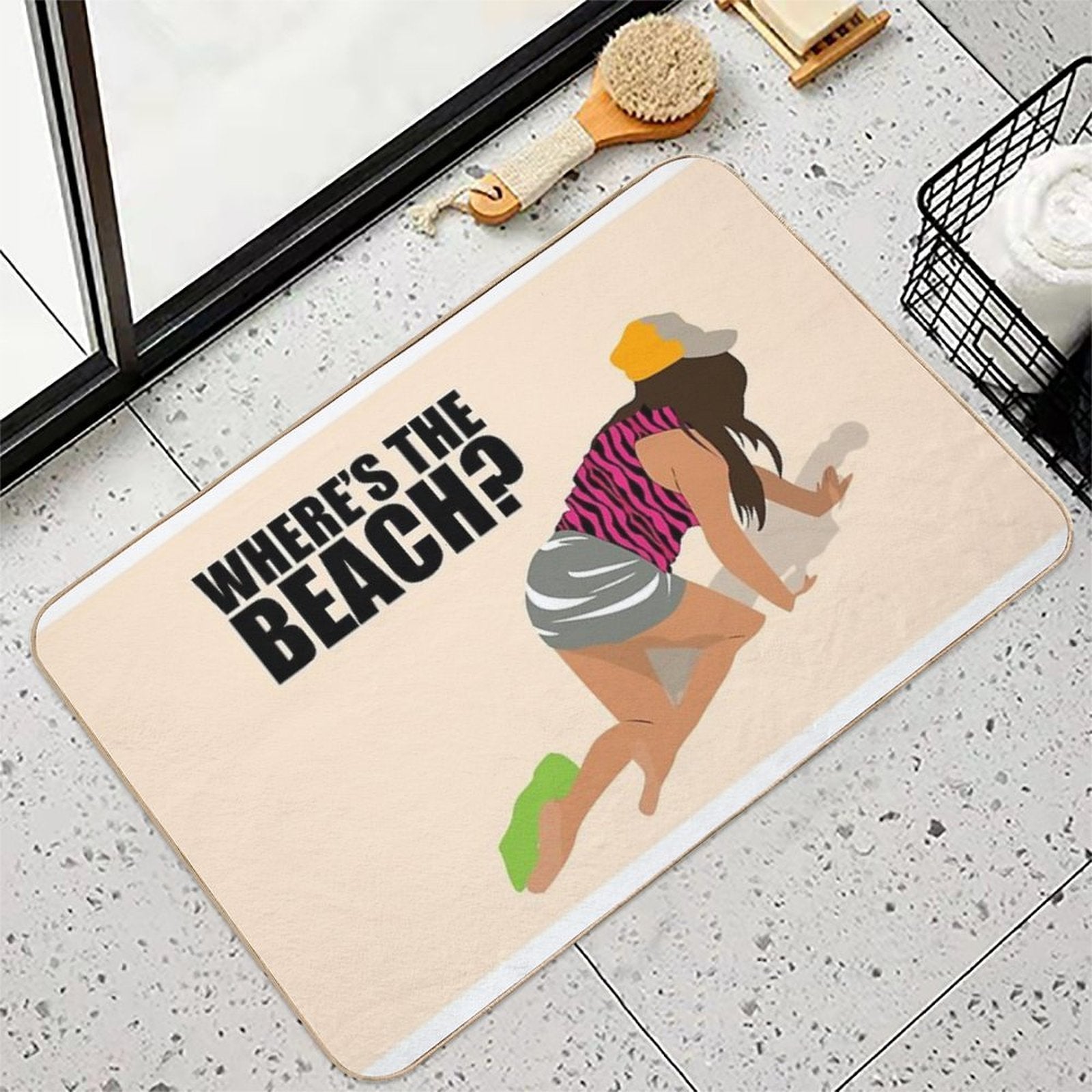 Snooki Where's The Beach  Non-Slip Bath Mat