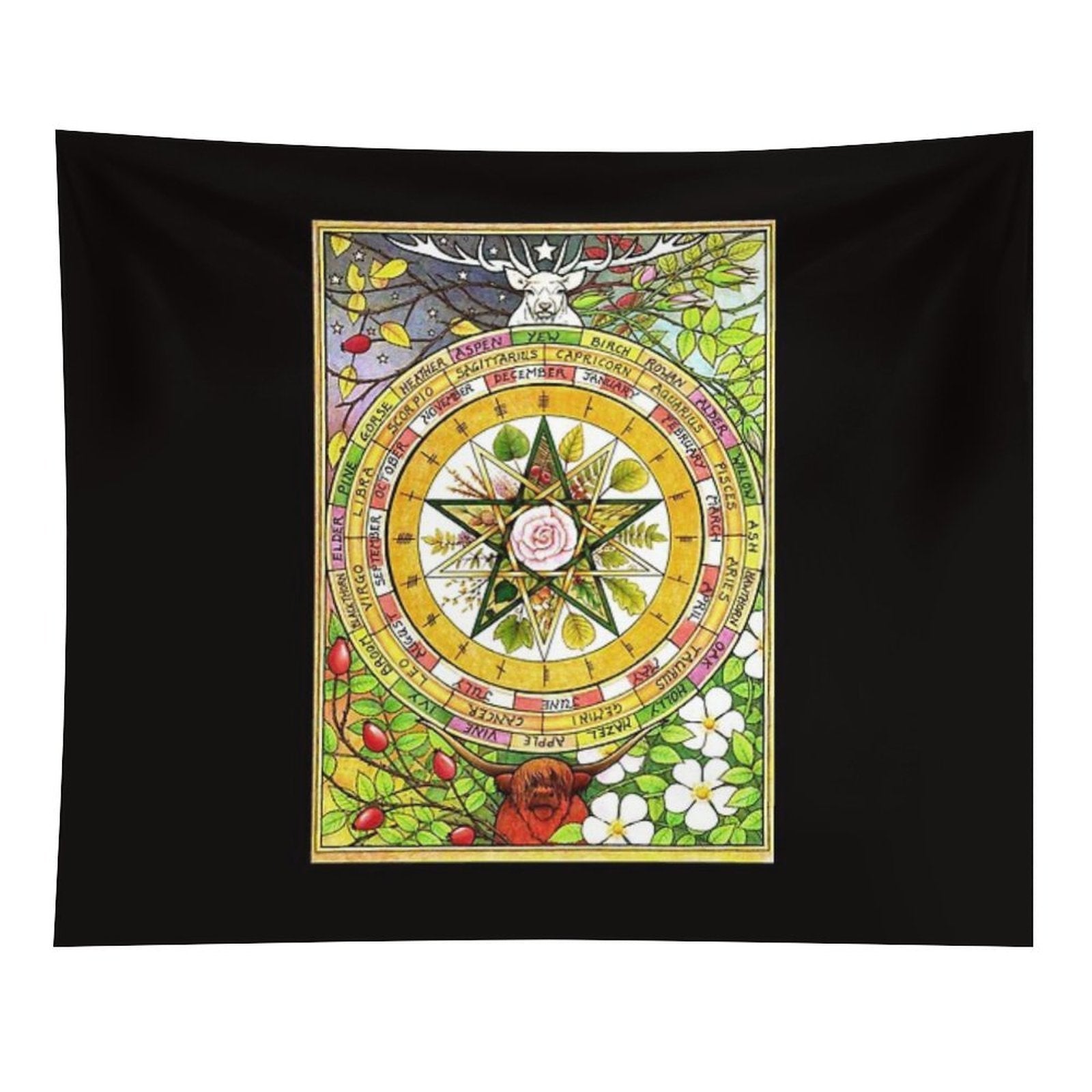 The Ogham Grove (full Colour) Tapestry