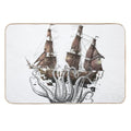Octopus 20,000 Tentacles Under The Sea B  Stain-Proof Bath Mat