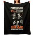Post Malone Jelly Roll Concert Tour Album Cover Poster Travel-friendly Throw Blanket