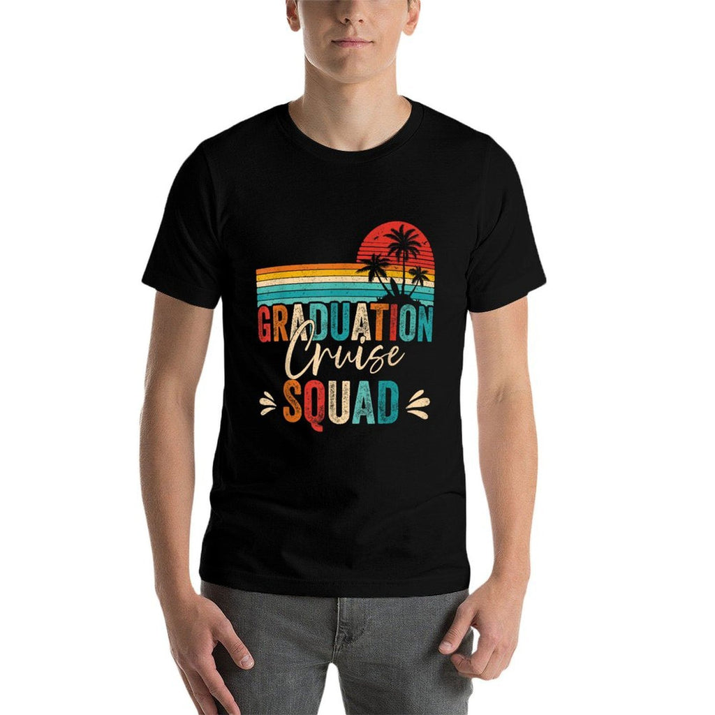 Graduation Cruise Squad 2025 Funny Cruising Graduation  Polyester Blend T-Shirt