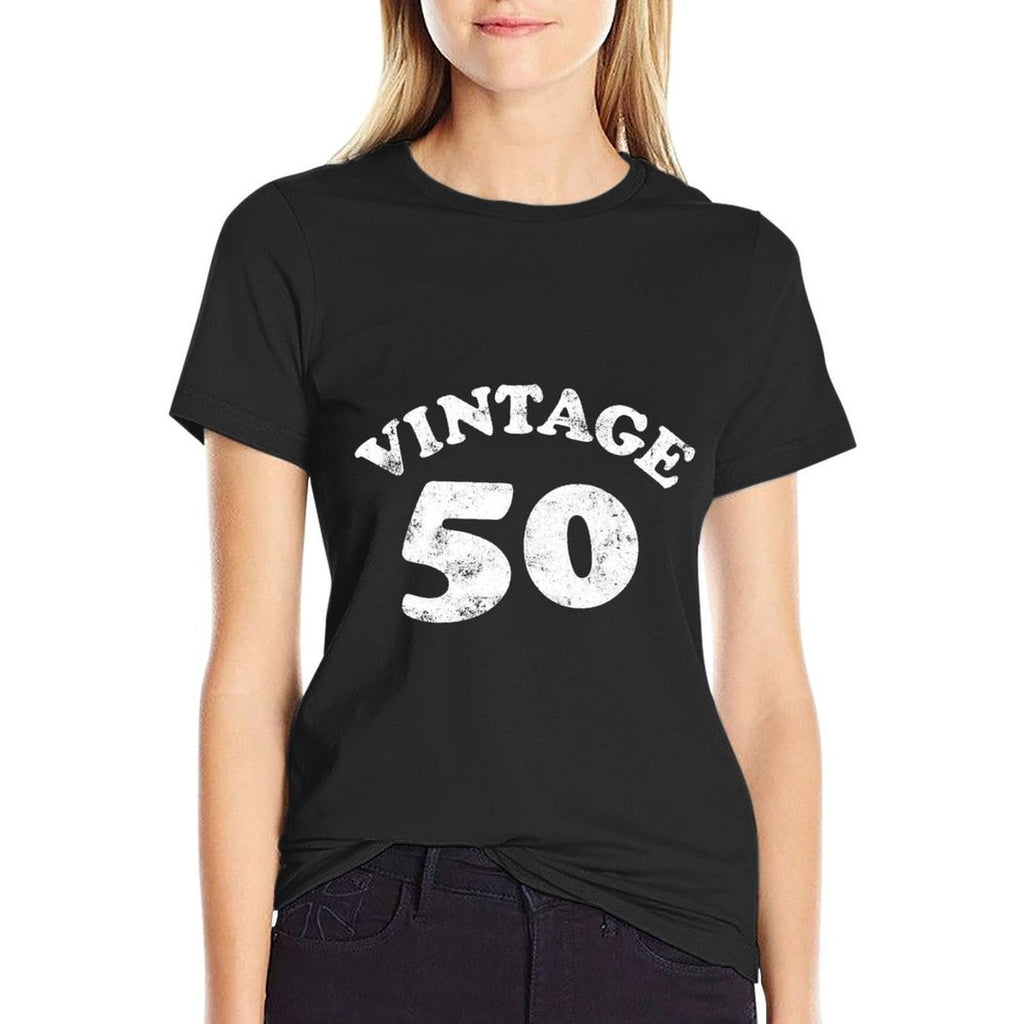 50 Year Old Birthday Sweatshirt Vintage 50th Birthday  Easy-care T-Shirt